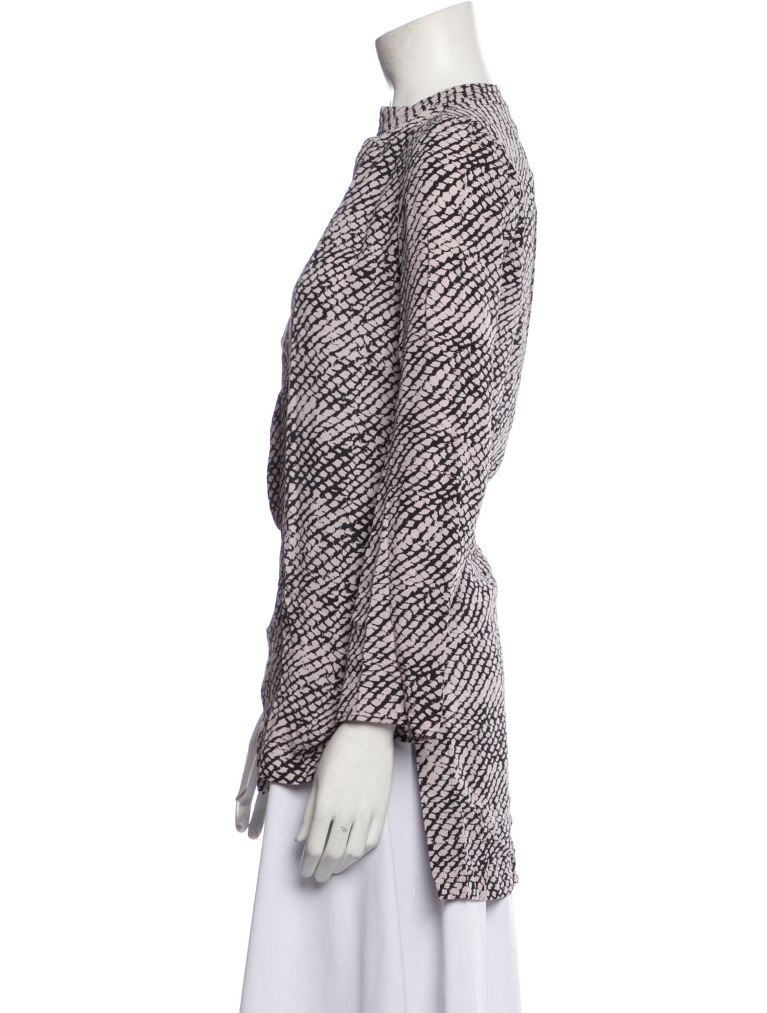 Derek Lam Silk Printed Blouse