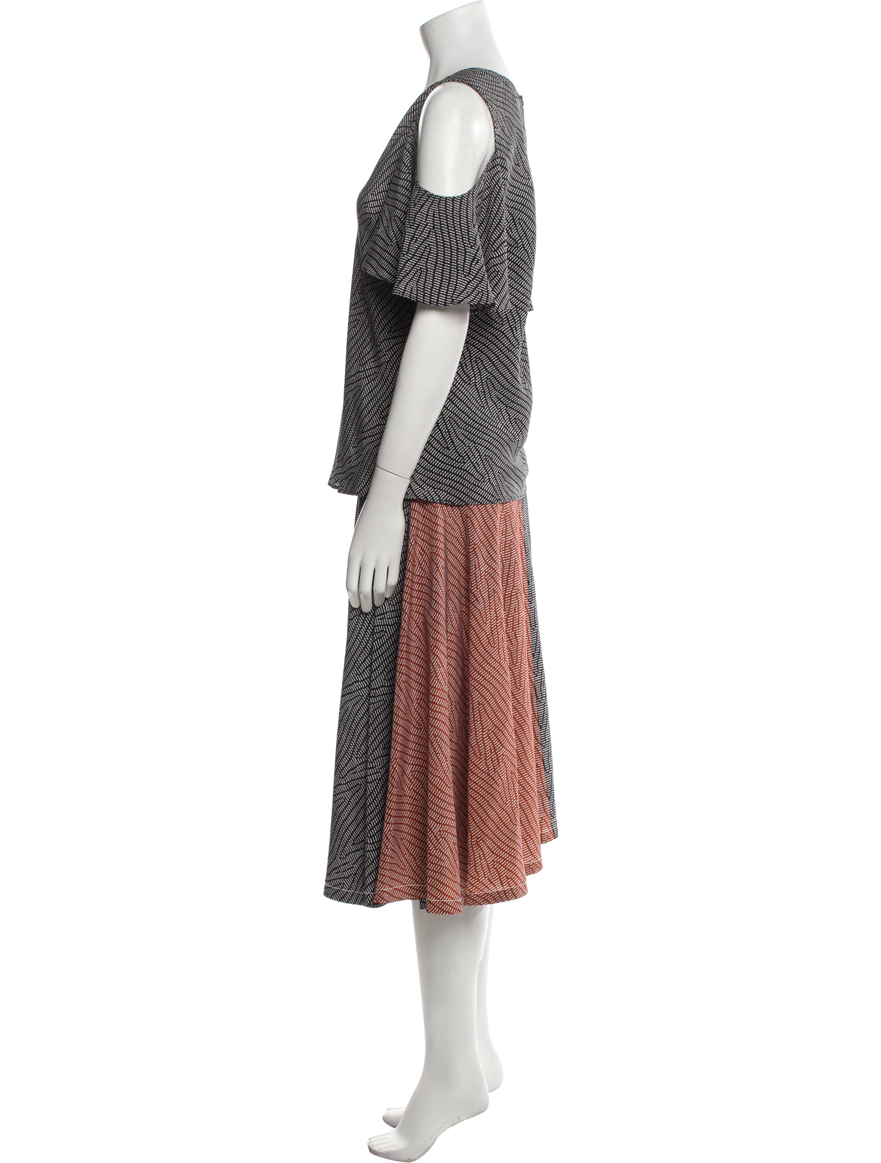 Derek Lam Silk Printed Skirt Set w/ Tags