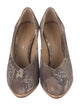 Derek Lam Snakeskin Animal Print D'Orsay Pumps