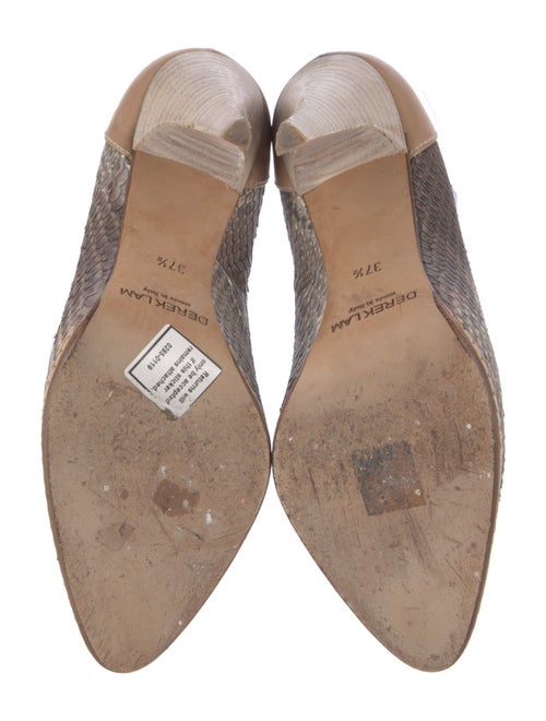 Derek Lam Snakeskin Animal Print D'Orsay Pumps