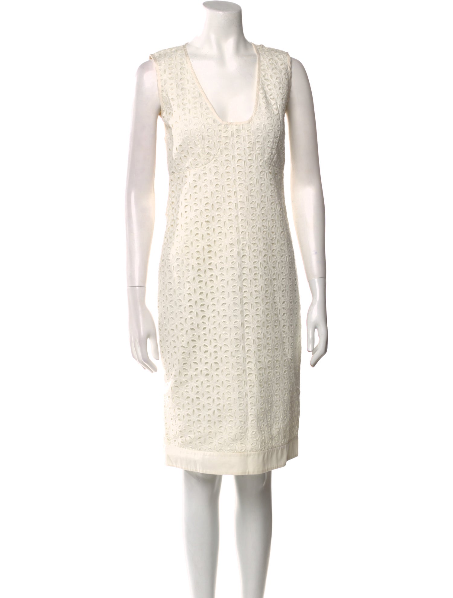 Derek Lam V-Neck Knee-Length Dress