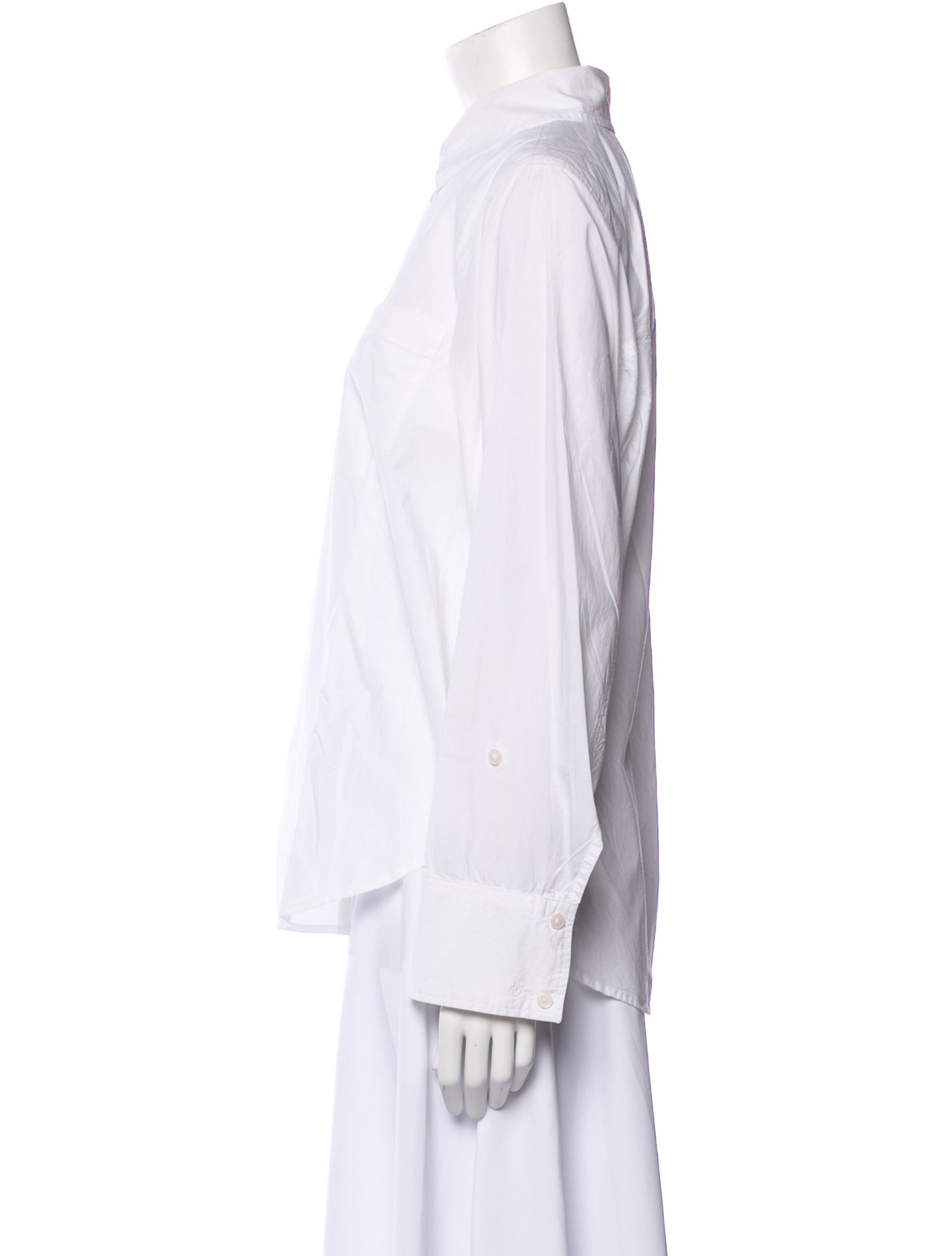 Derek Lam Long Sleeve Button-Up Top