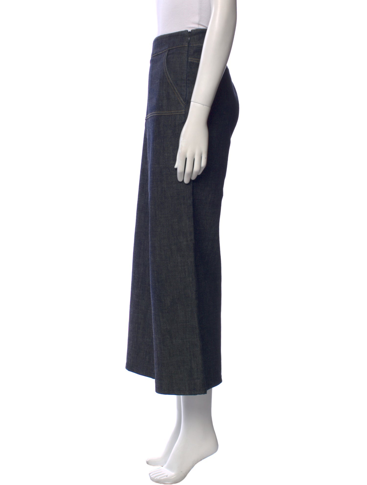 Derek Lam Mid-Rise Wide Leg Jeans