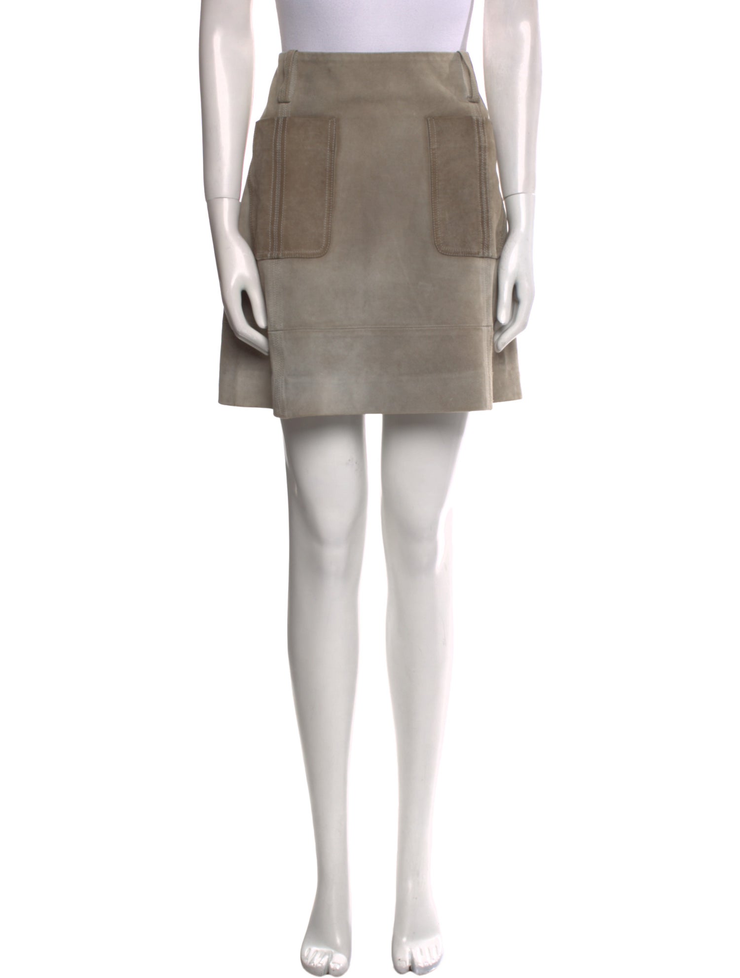 Derek Lam Leather Mini Skirt