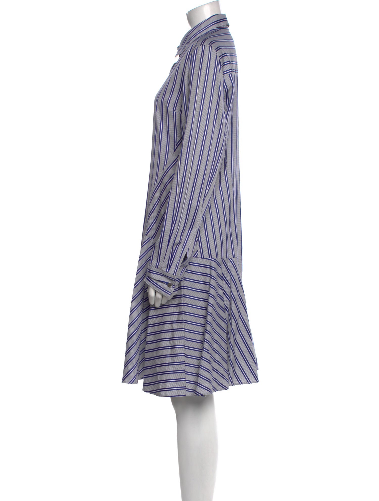 Derek Lam Striped Midi Length Dress