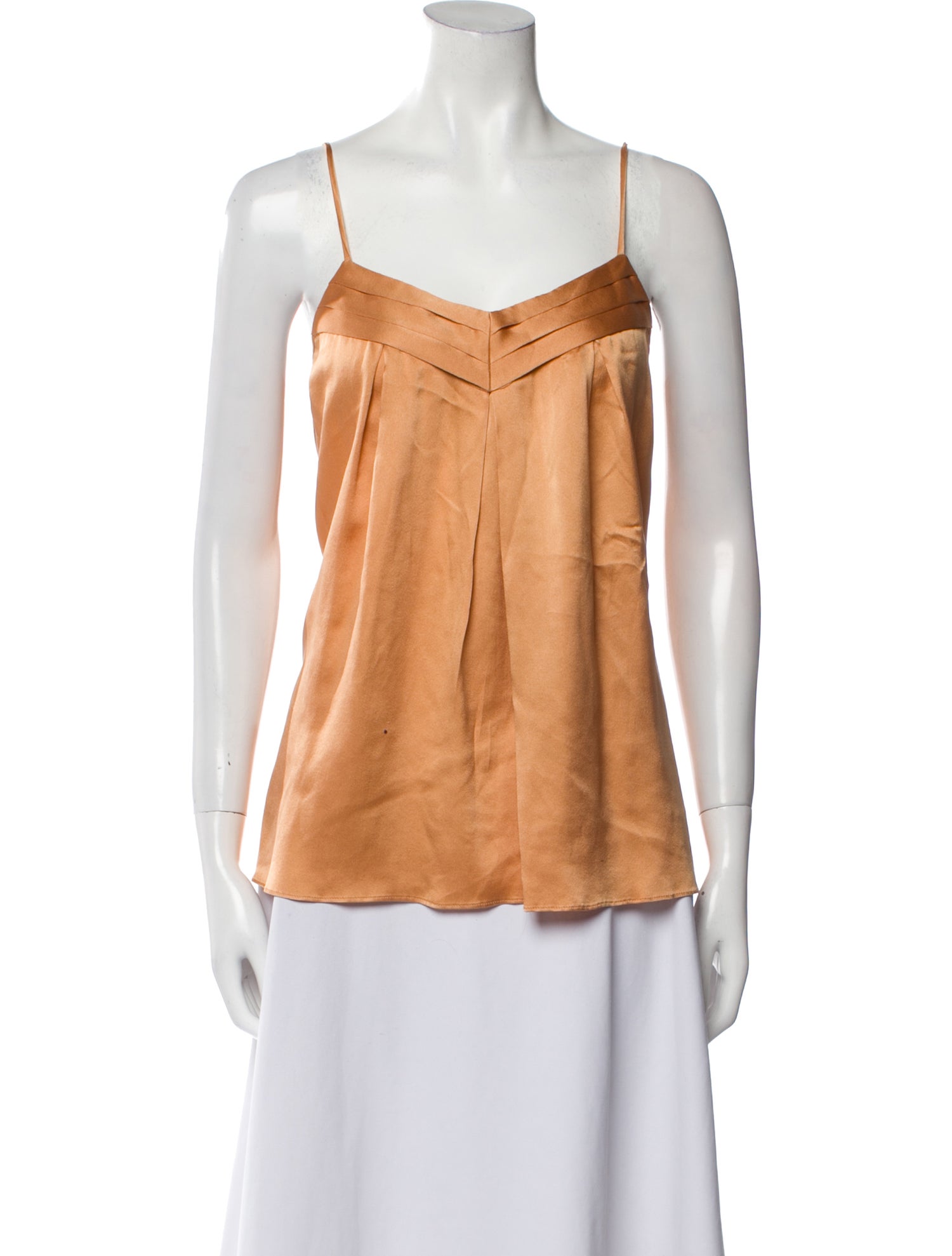 Derek Lam Silk Square Neckline Top