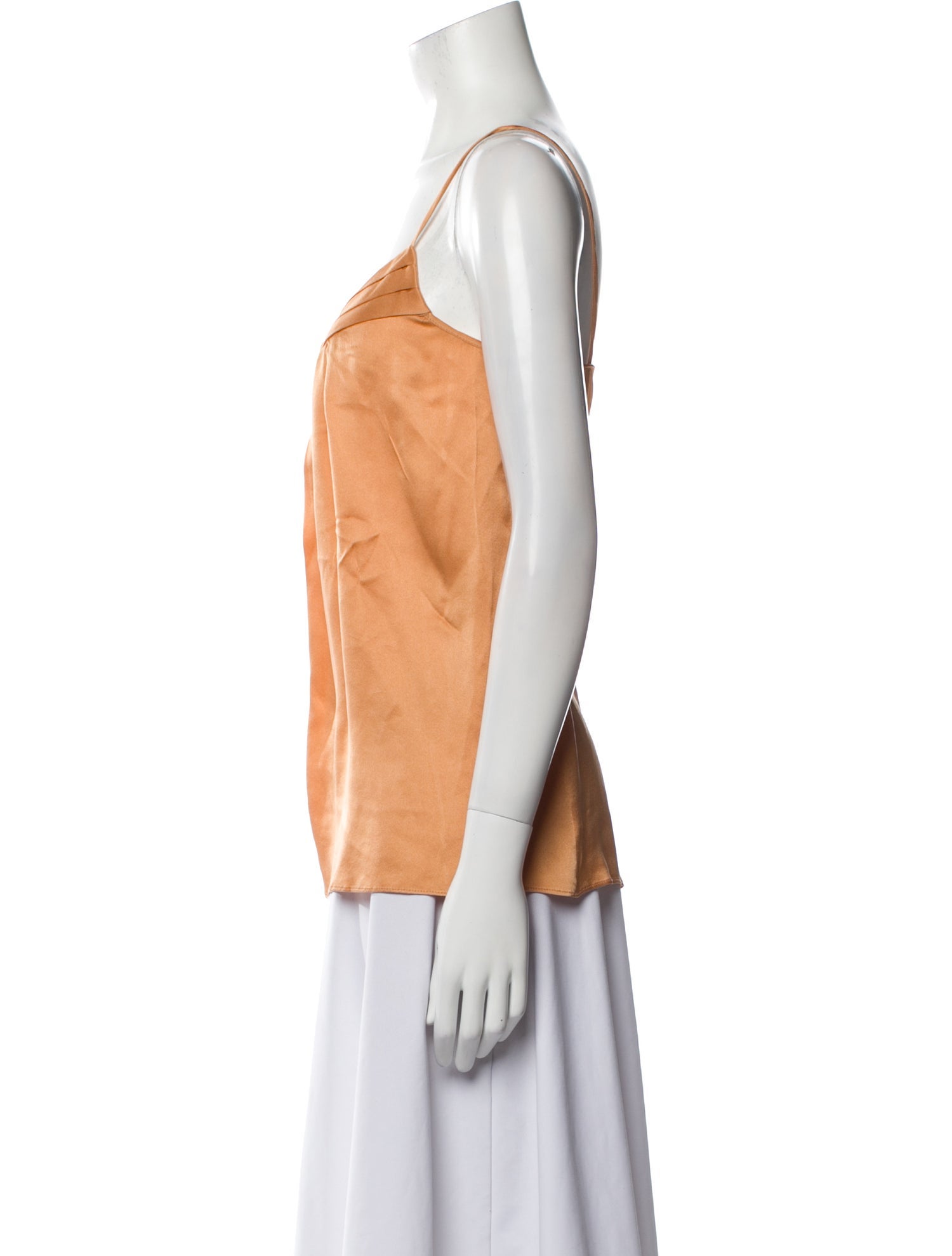 Derek Lam Silk Square Neckline Top