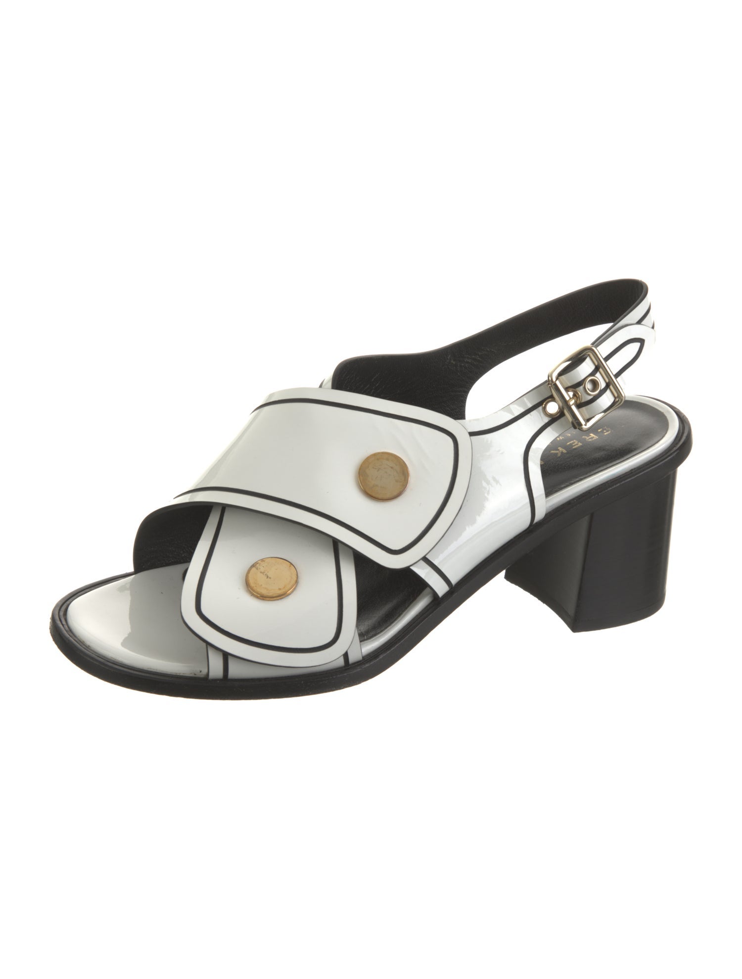 Derek Lam Patent Leather Slingback Sandals