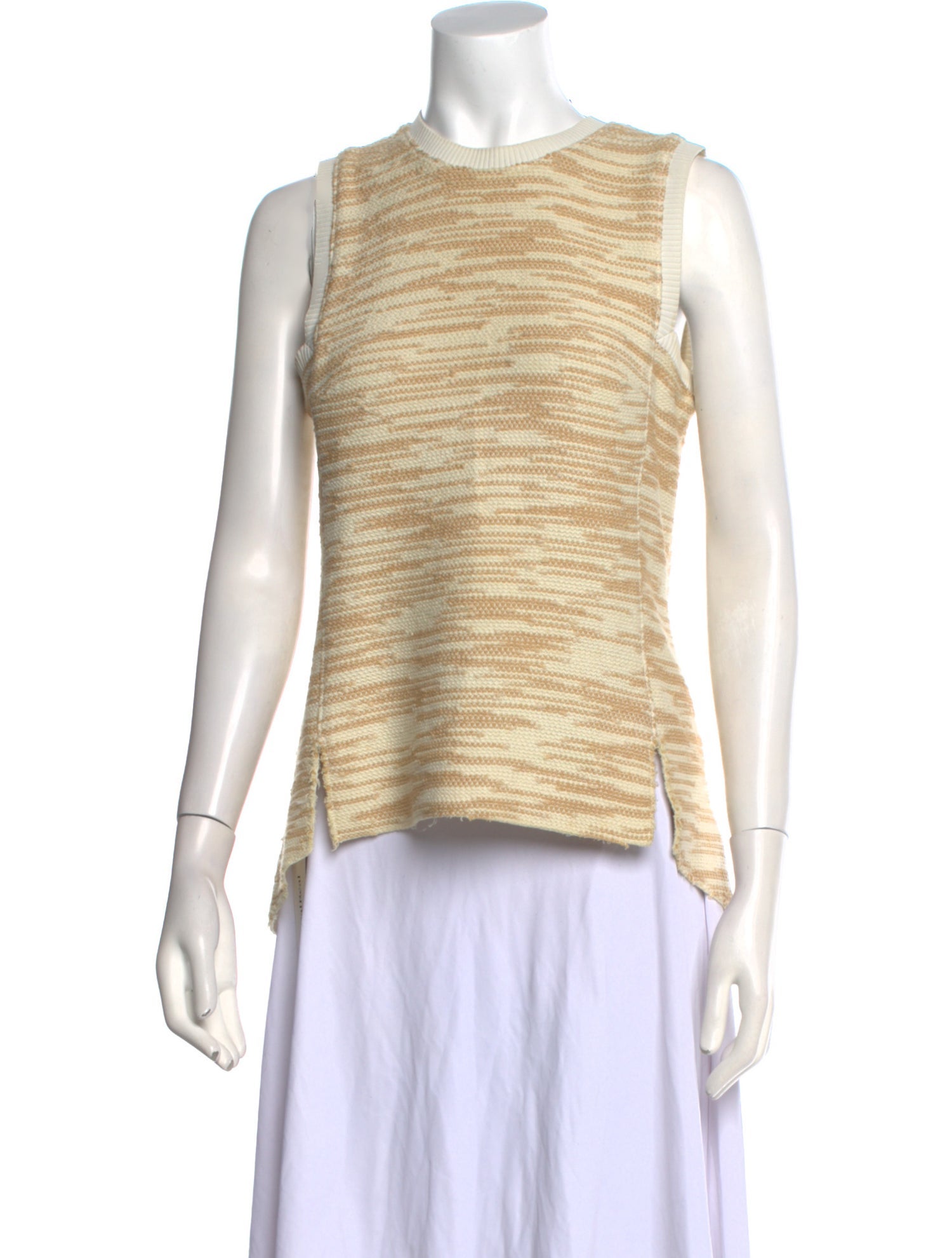 Derek Lam Striped Crew Neck Top