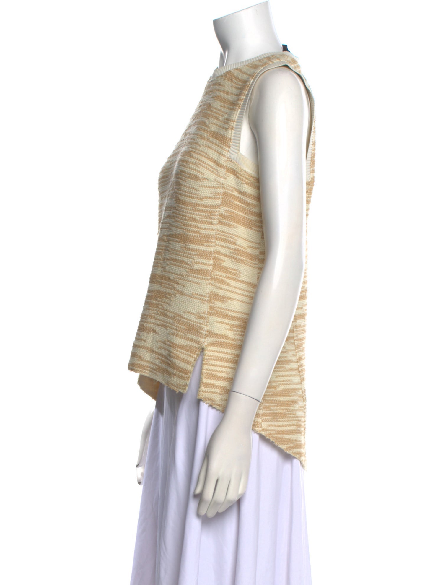 Derek Lam Striped Crew Neck Top