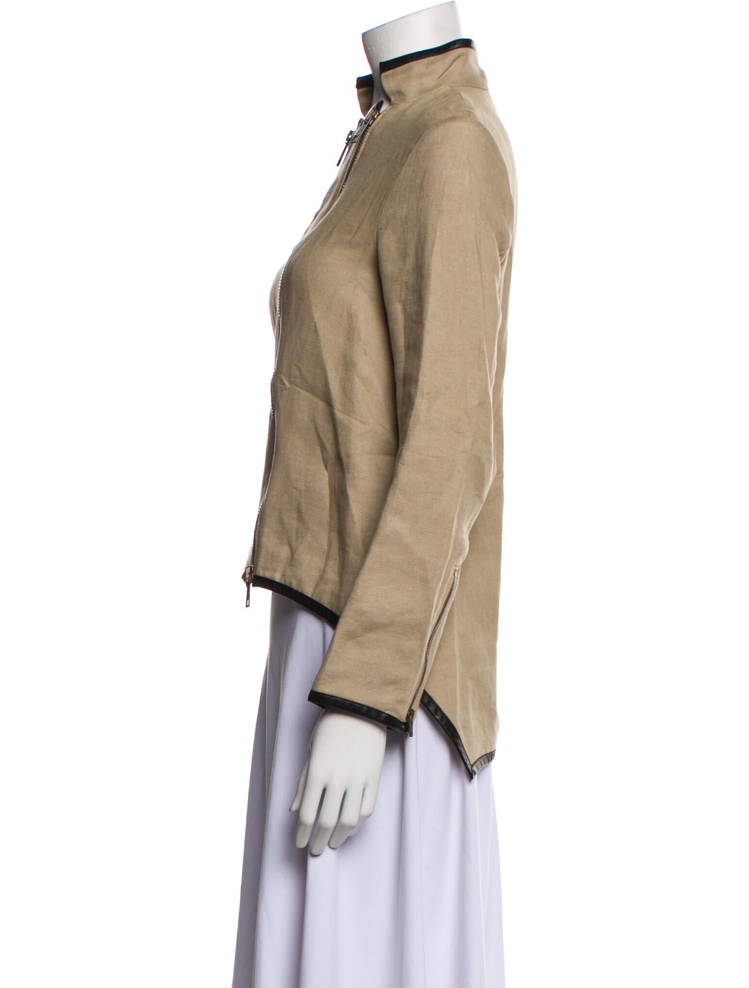 Derek Lam Linen Biker Jacket