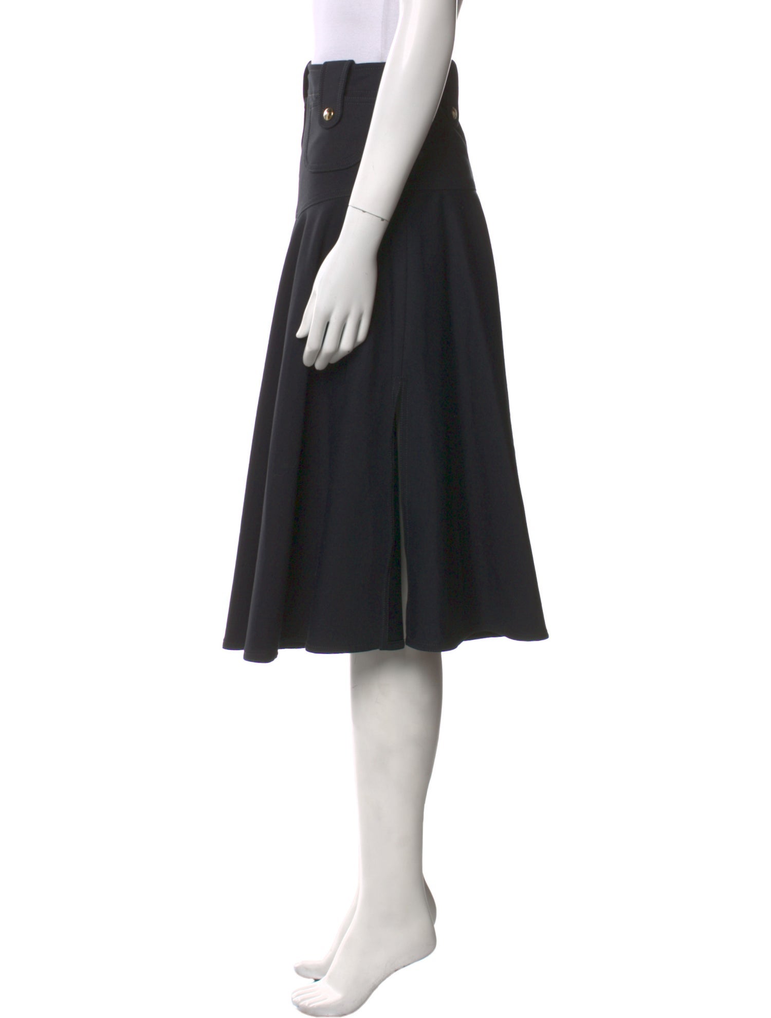 Derek Lam Ruffle Embellishment Knee-Length Skirt