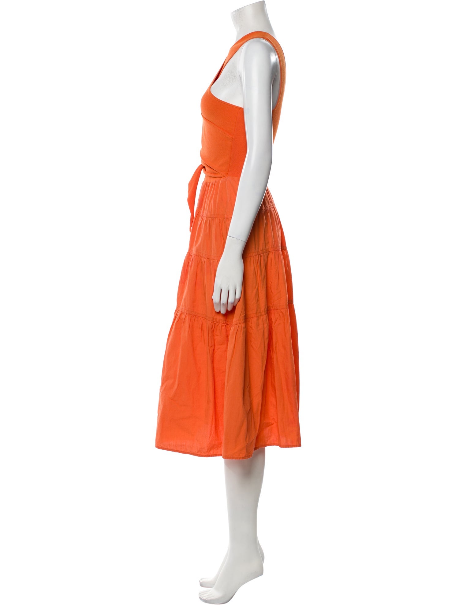 Derek Lam V-Neck Midi Length Dress