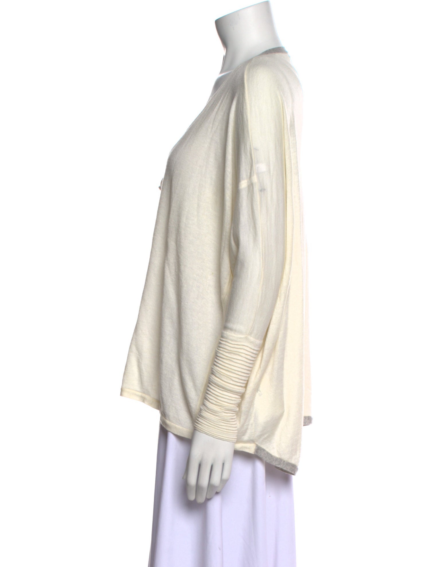 Derek Lam V-Neck Long Sleeve Top