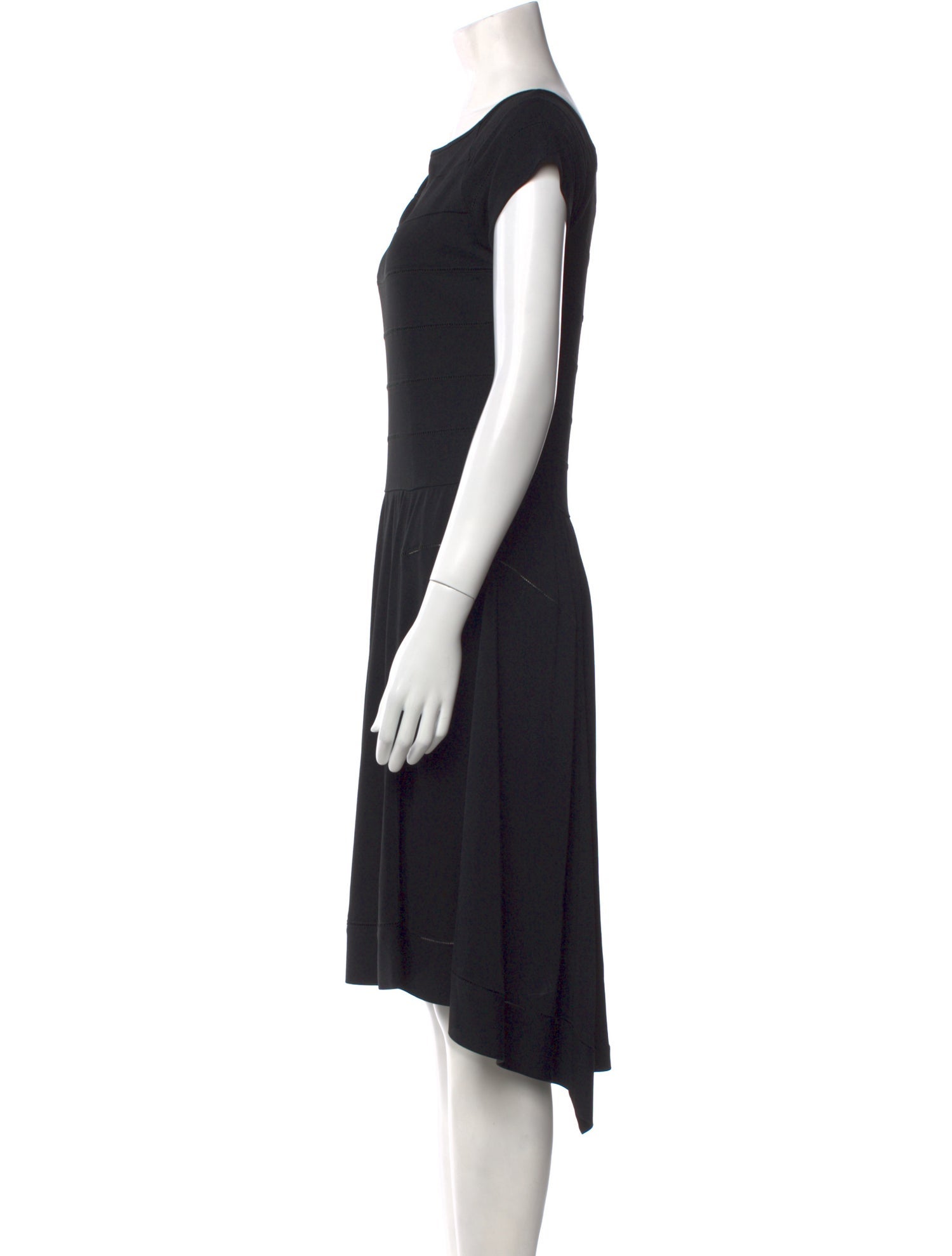 Derek Lam Bateau Neckline Midi Length Dress