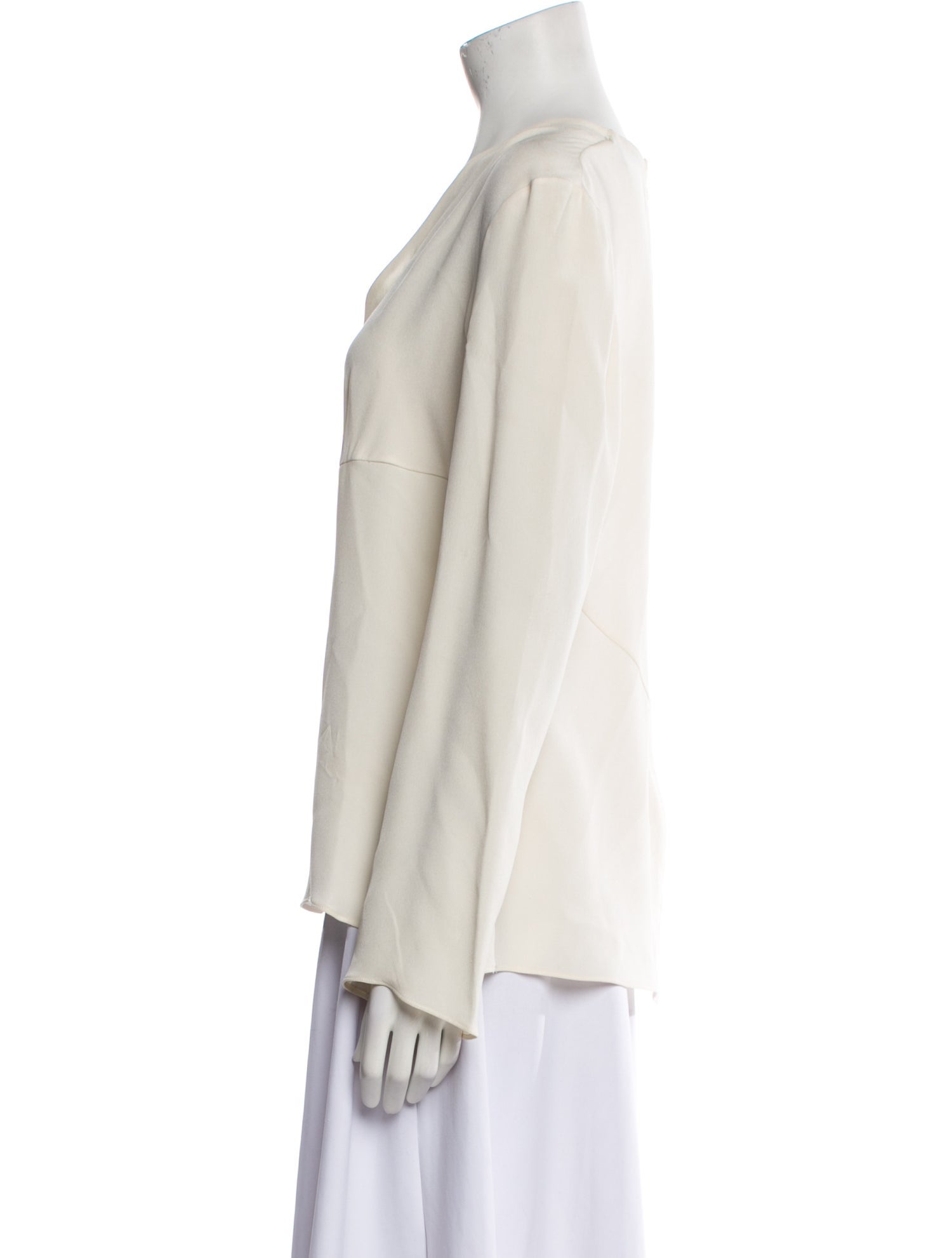 Derek Lam Silk V-Neck Blouse