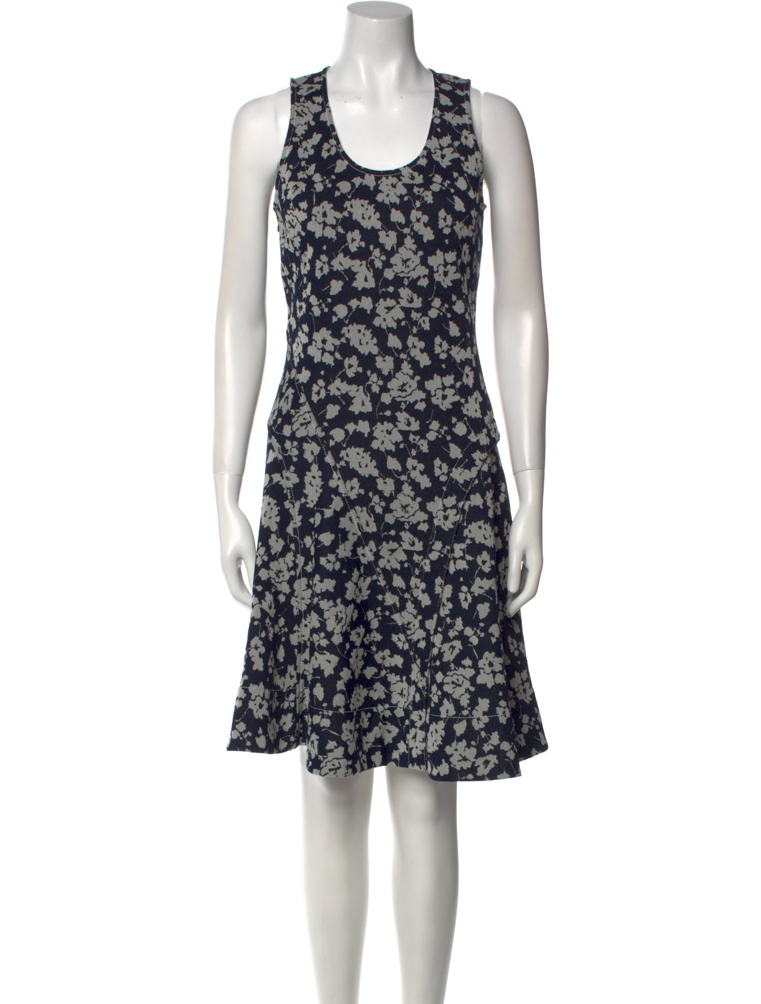 Derek Lam Floral Print Knee-Length Dress