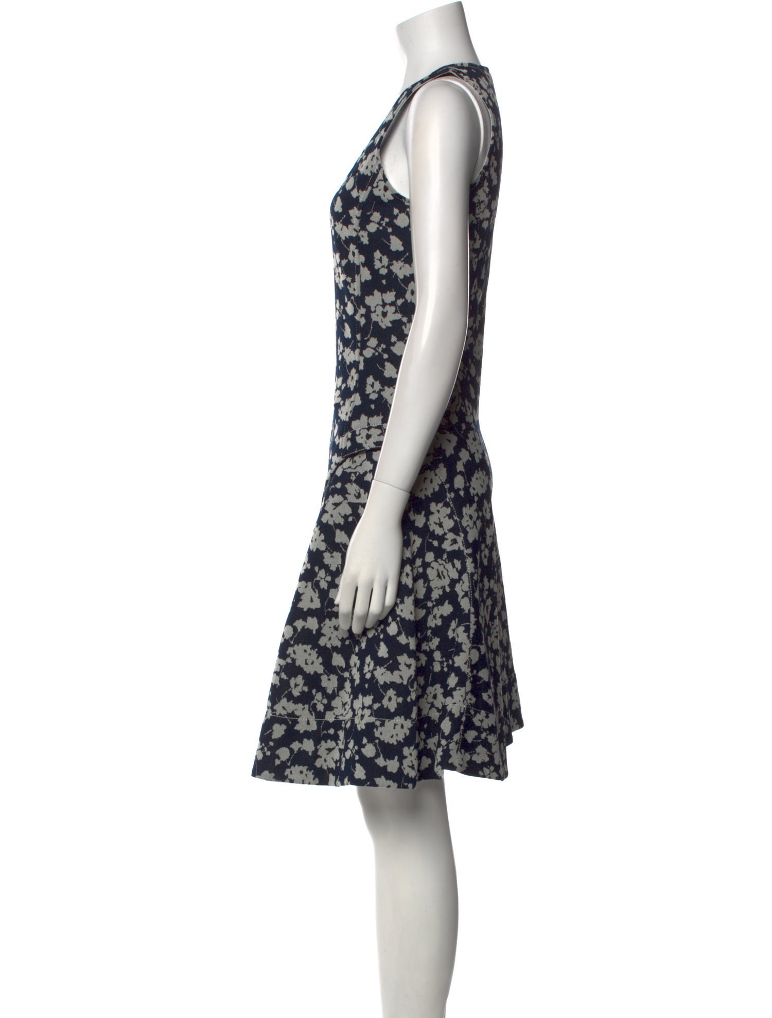 Derek Lam Floral Print Knee-Length Dress