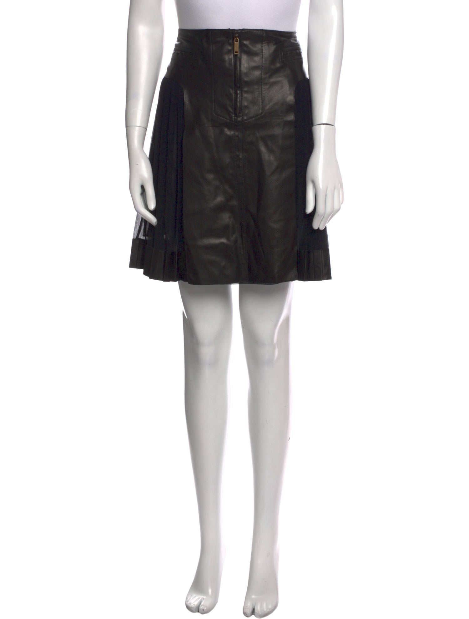 Derek Lam Lambskin Mini Skirt