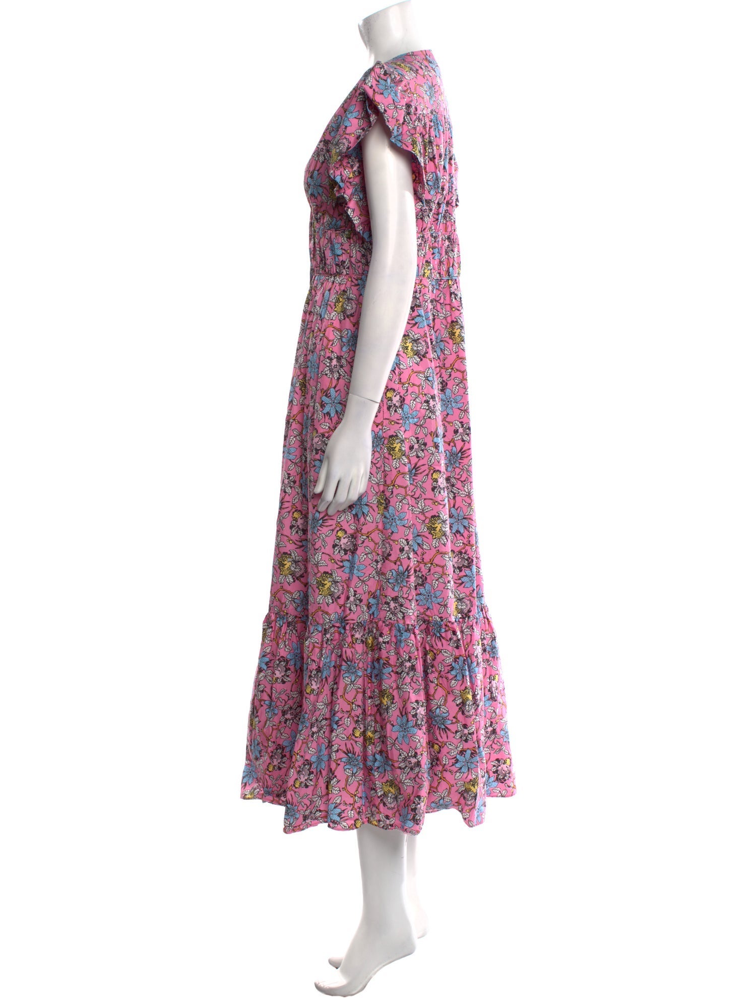 Derek Lam Floral Print Long Dress