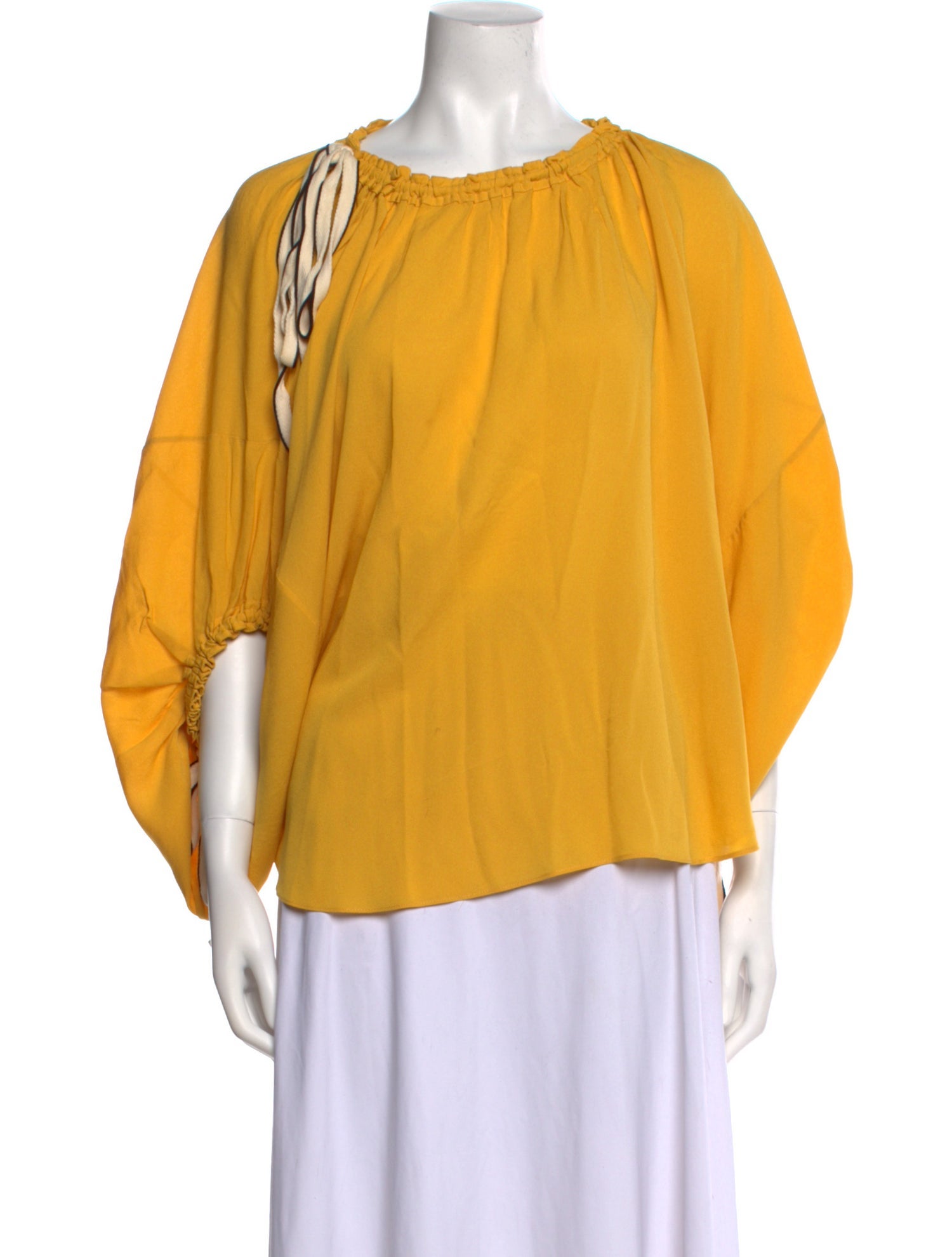 Derek Lam Silk Crew Neck Blouse