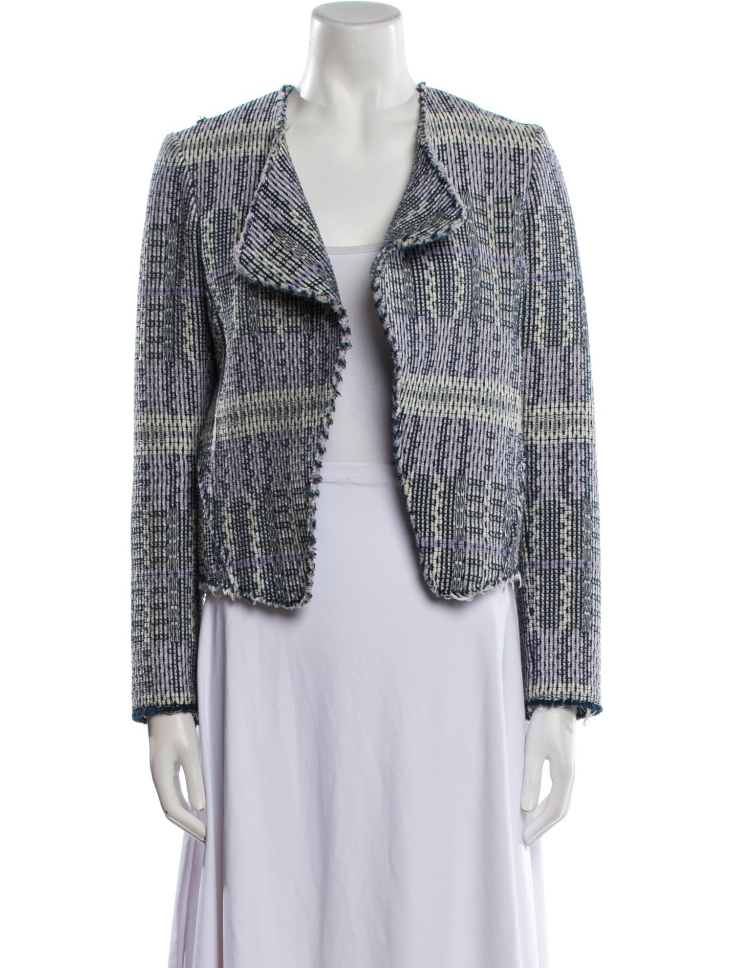 Derek Lam Tweed Pattern Evening Jacket