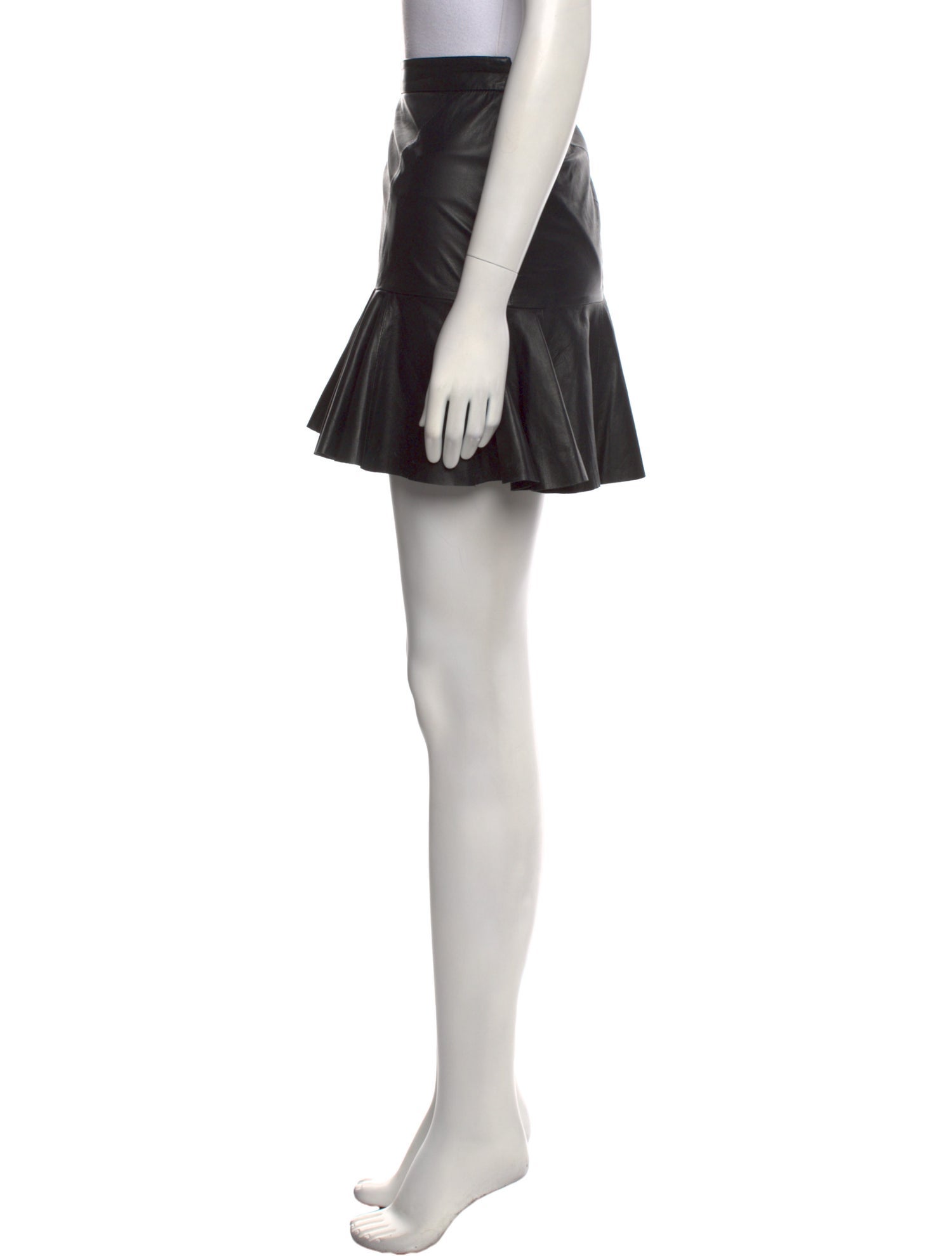 Derek Lam Leather Mini Skirt