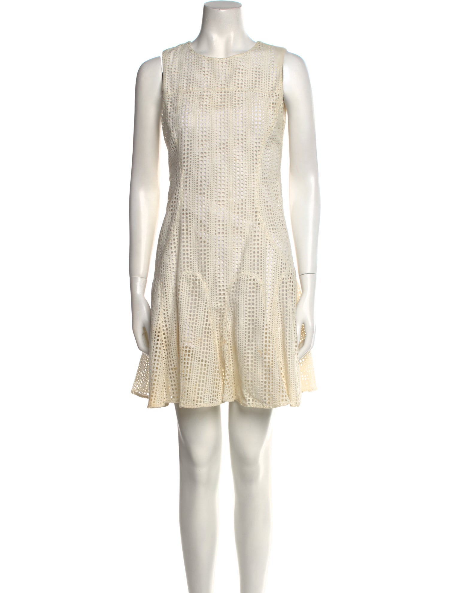 Derek Lam Crew Neck Mini Dress