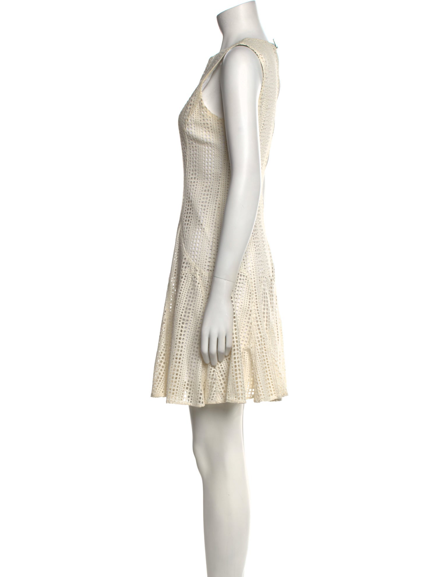 Derek Lam Crew Neck Mini Dress