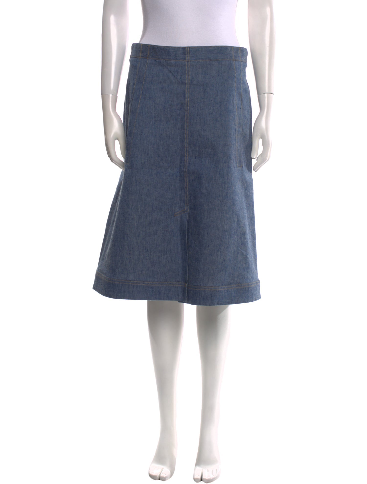 Derek Lam Linen Knee-Length Skirt