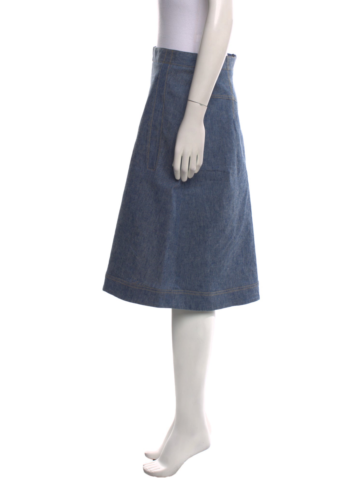 Derek Lam Linen Knee-Length Skirt