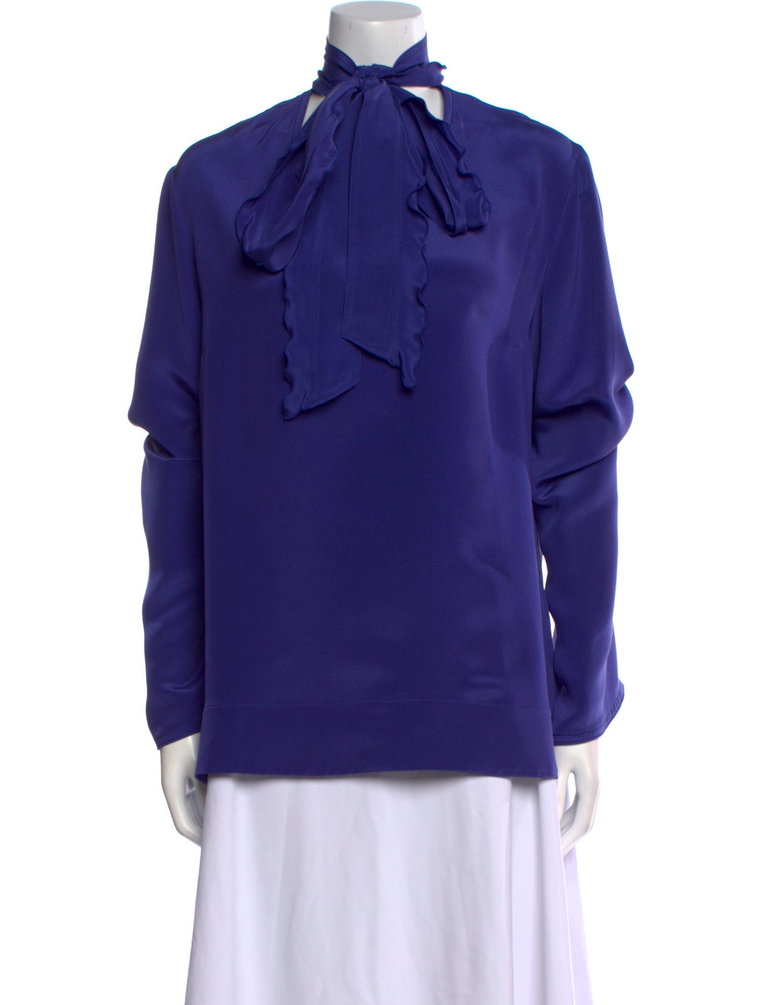 Derek Lam Mock Neck Long Sleeve Blouse