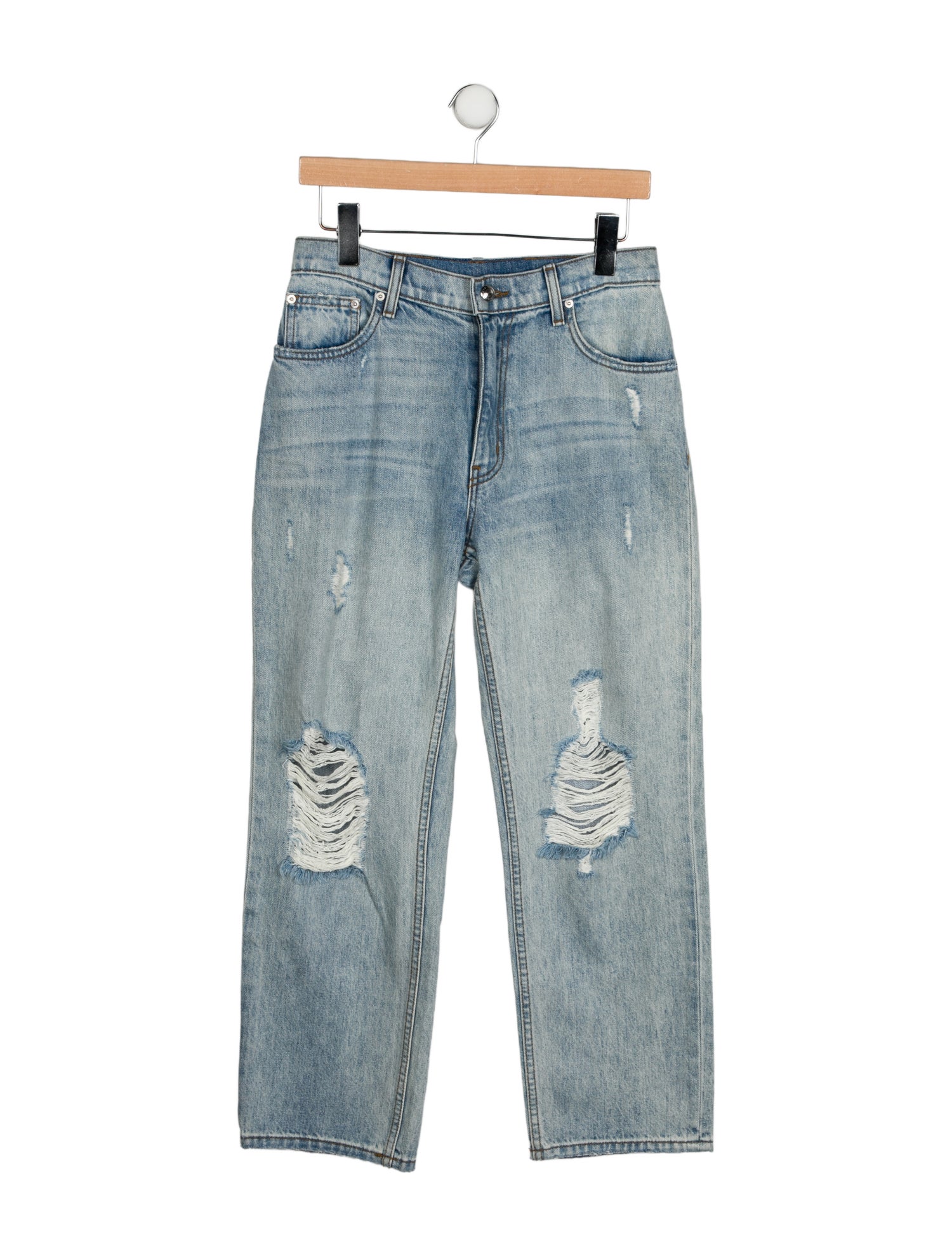 Derek Lam Mid-Rise Straight Leg Jeans