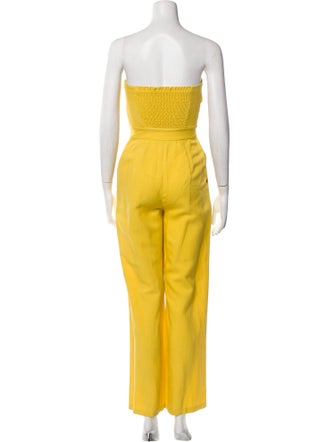 Derek Lam Linen Strapless Jumpsuit