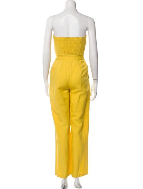 Derek Lam Linen Strapless Jumpsuit