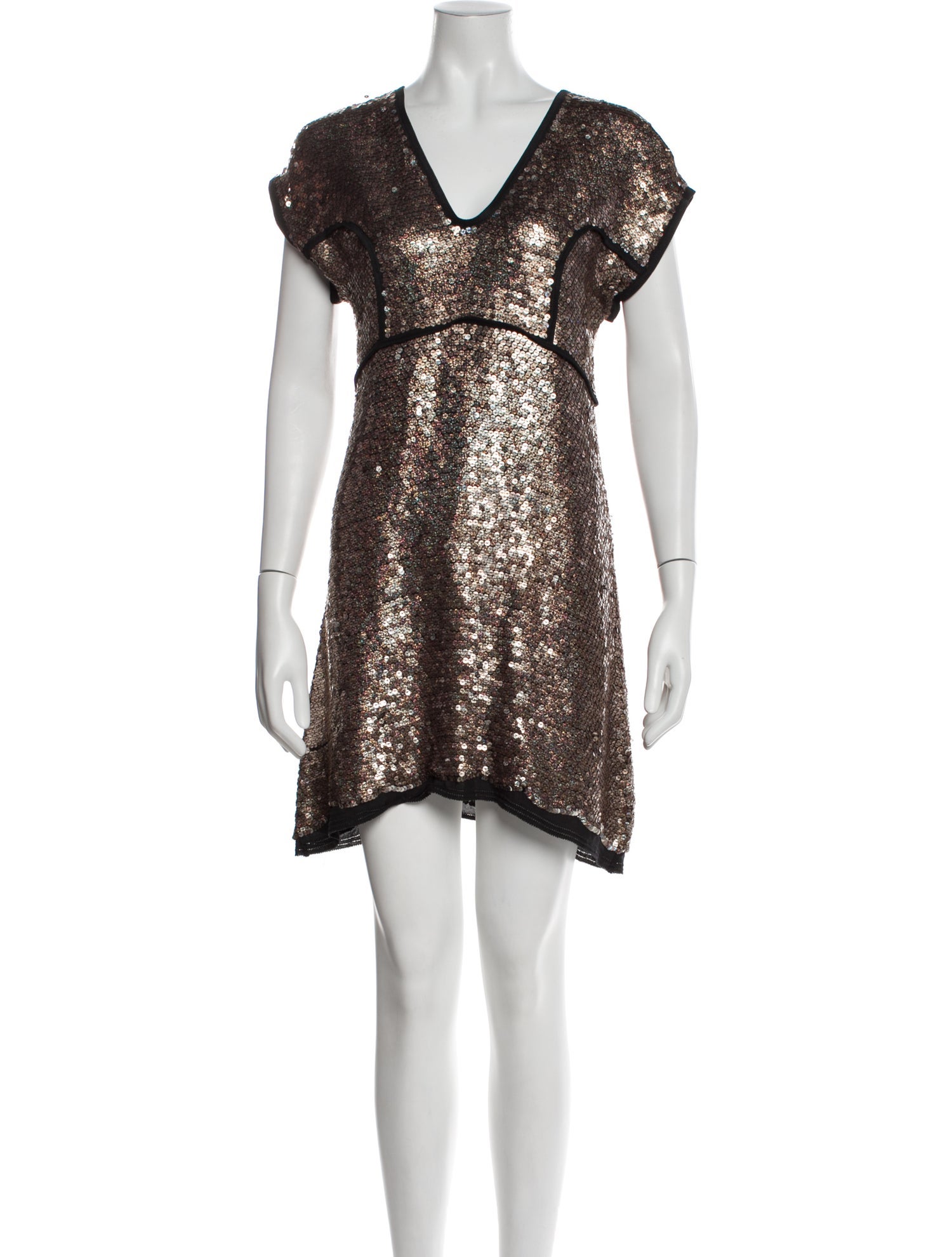 Derek Lam V-Neck Mini Dress