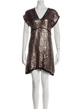 Derek Lam V-Neck Mini Dress