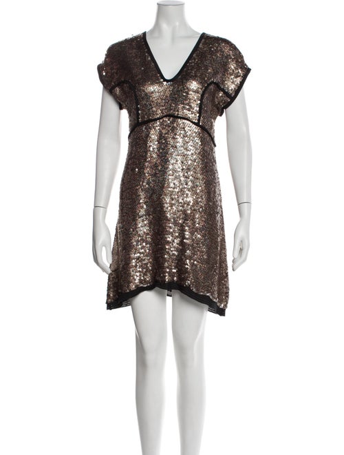 Derek Lam V-Neck Mini Dress