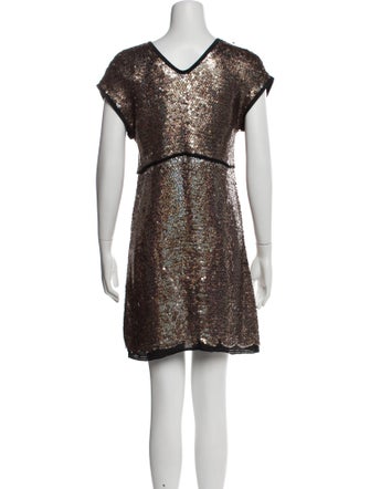 Derek Lam V-Neck Mini Dress