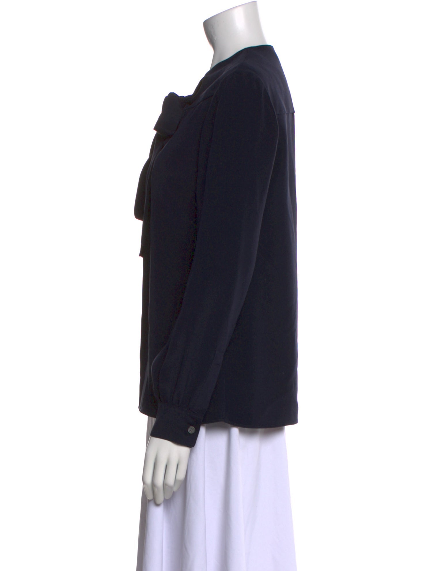 Derek Lam Silk Mock Neck Blouse