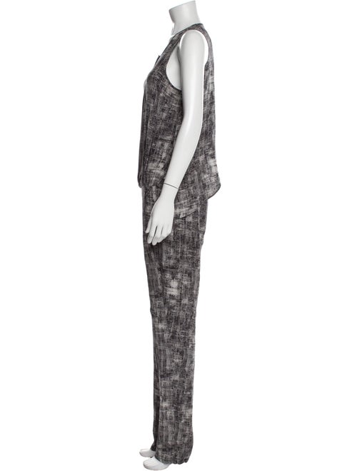 Derek Lam 10 Crosby Silk Tie-Dye Print Jumpsuit