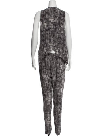 Derek Lam 10 Crosby Silk Tie-Dye Print Jumpsuit