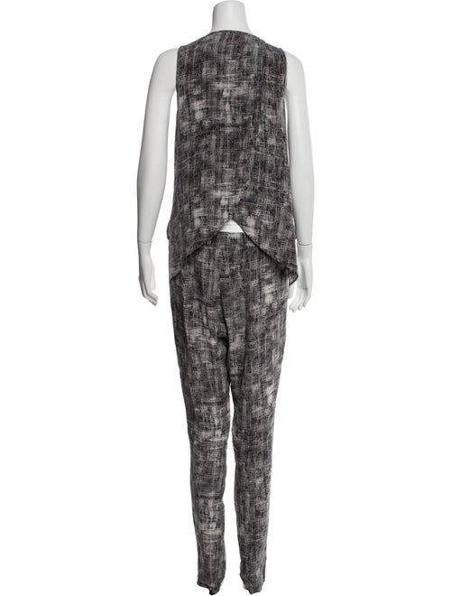 Derek Lam 10 Crosby Silk Tie-Dye Print Jumpsuit