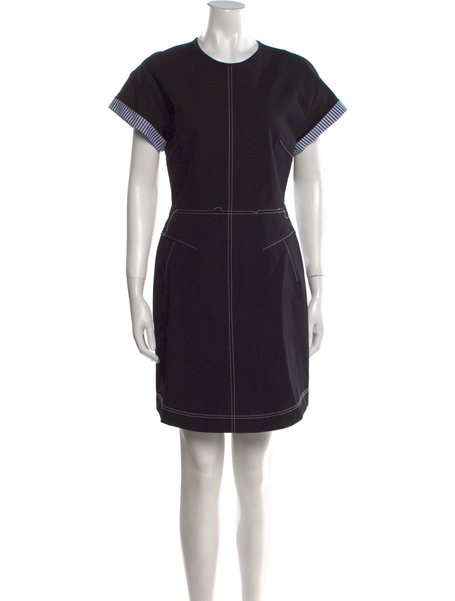 Derek Lam Crew Neck Mini Dress