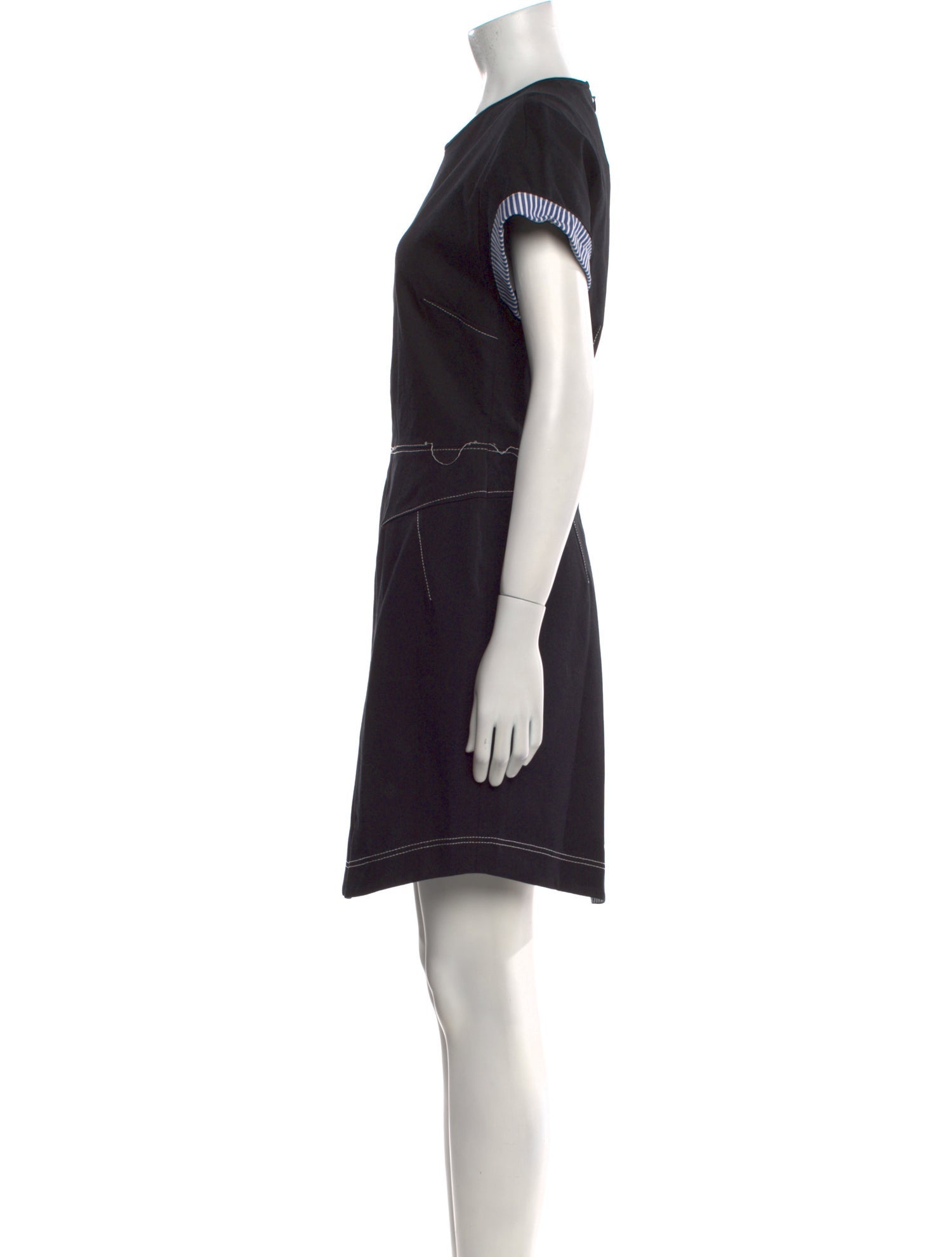 Derek Lam Crew Neck Mini Dress