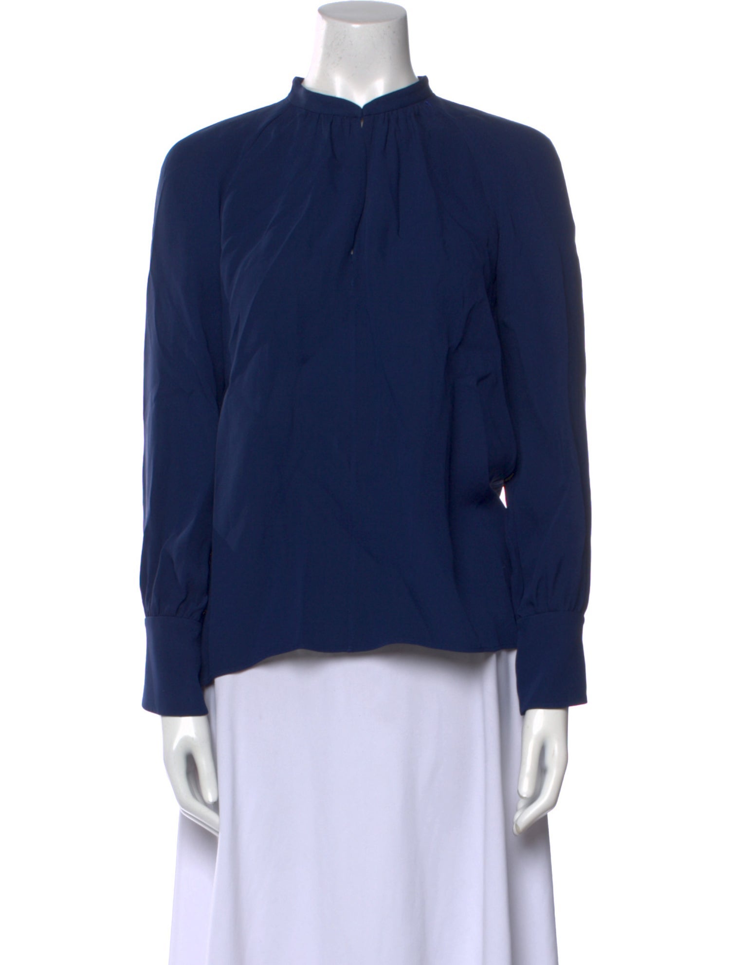 Derek Lam Silk Mock Neck Top