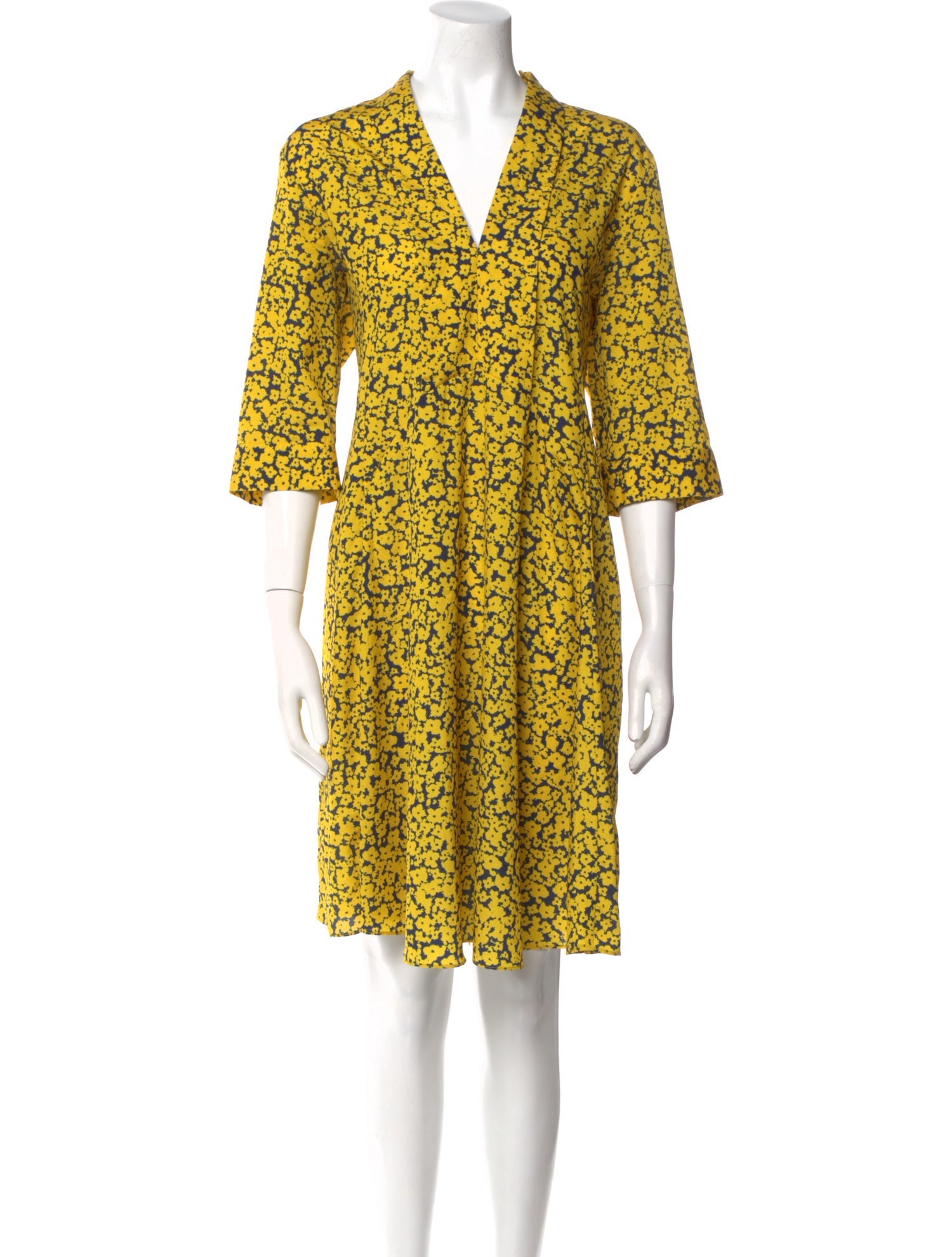 Derek Lam Floral Print Knee-Length Dress