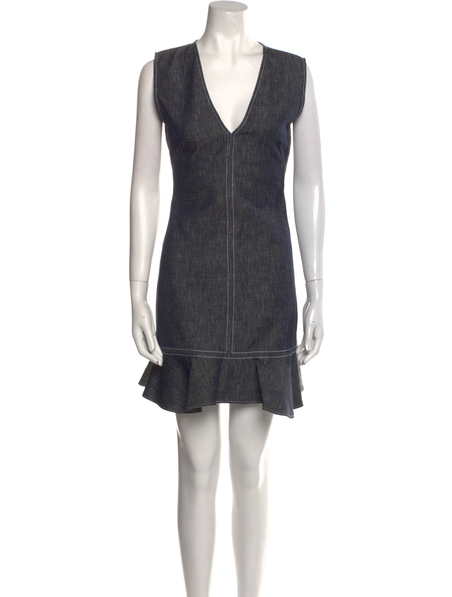 Derek Lam V-Neck Mini Dress