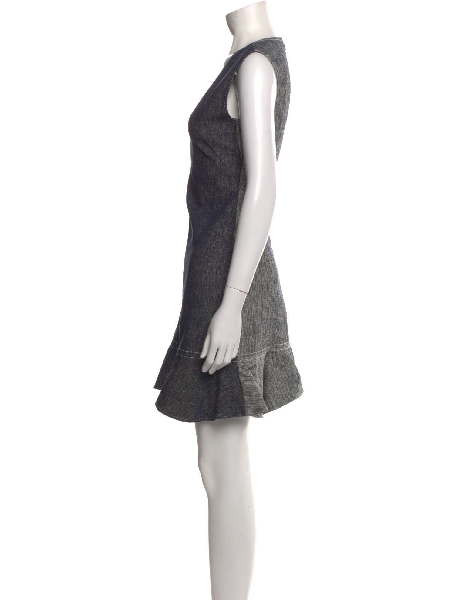 Derek Lam V-Neck Mini Dress