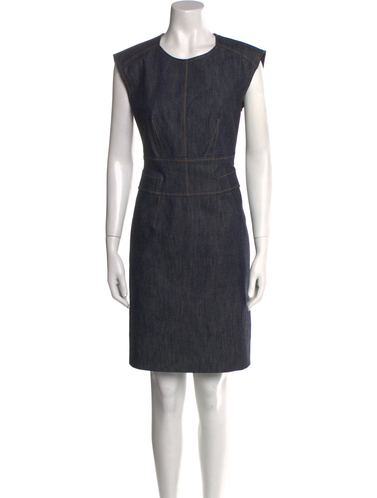 Derek Lam Crew Neck Knee-Length Dress